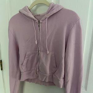 Brandy Melville Cropped Zip up